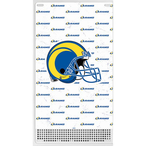 NFL Los Angeles Rams White Logo Blast Xbox Series S Console Skin